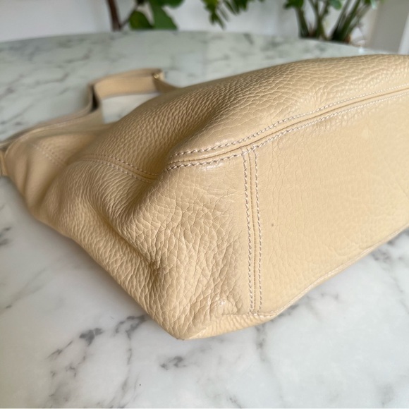 Coach Vintage Sonoma Pocket Shopper Natural Grain Leather Tote Bag Wheat 4920 - Picture 10 of 16